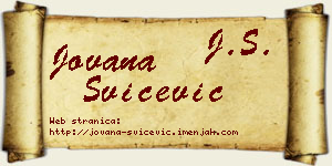 Jovana Svičević vizit kartica